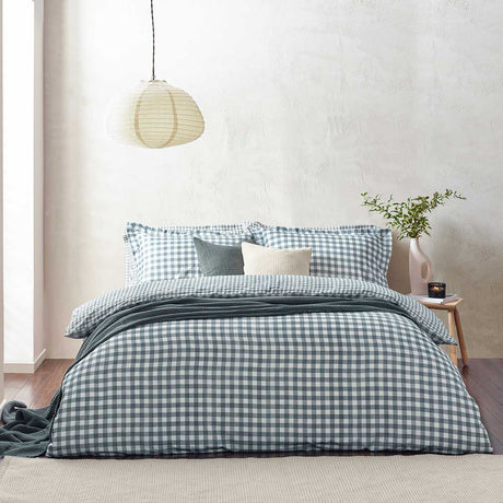 Barton Duvet Cover Set - Navy
