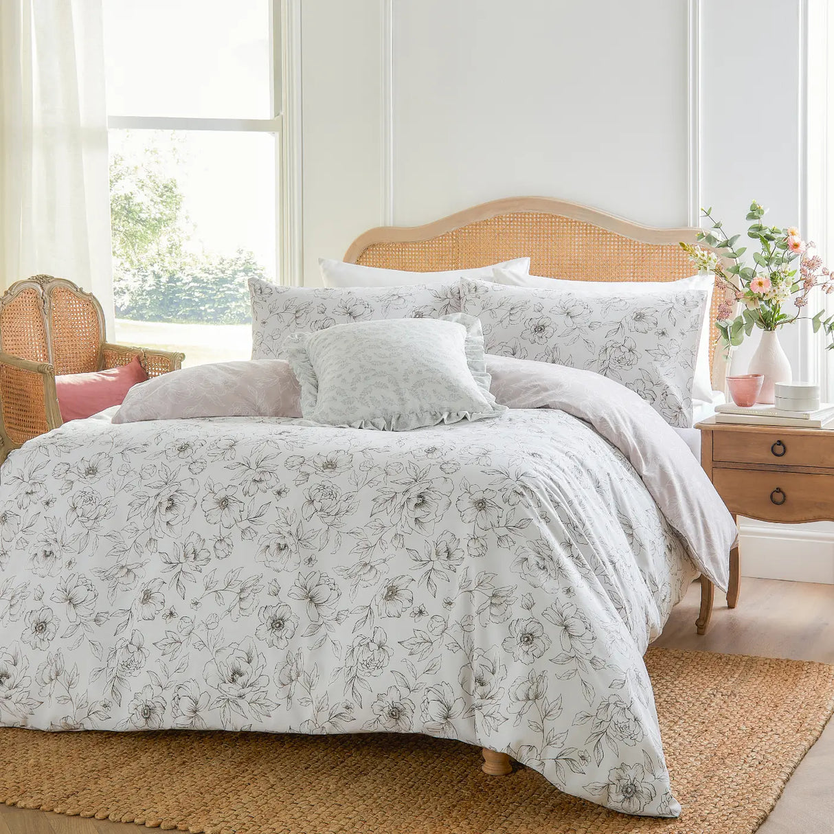 Bella Duvet Cover Set - Natural