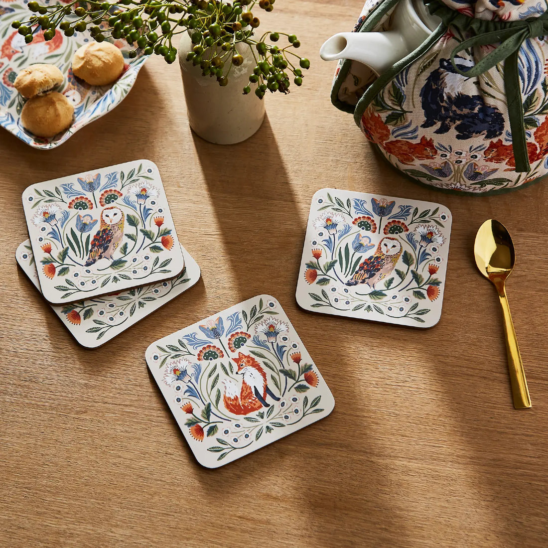 Ulster Weavers Blackthorn Floral Coasters 4 Pack