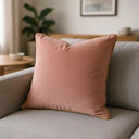 Meridian Velvet Piped Cushion Cover 22" x 22" (55cm x 55cm) by Paoletti