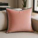 Meridian Velvet Piped Cushion Cover 22" x 22" (55cm x 55cm) by Paoletti