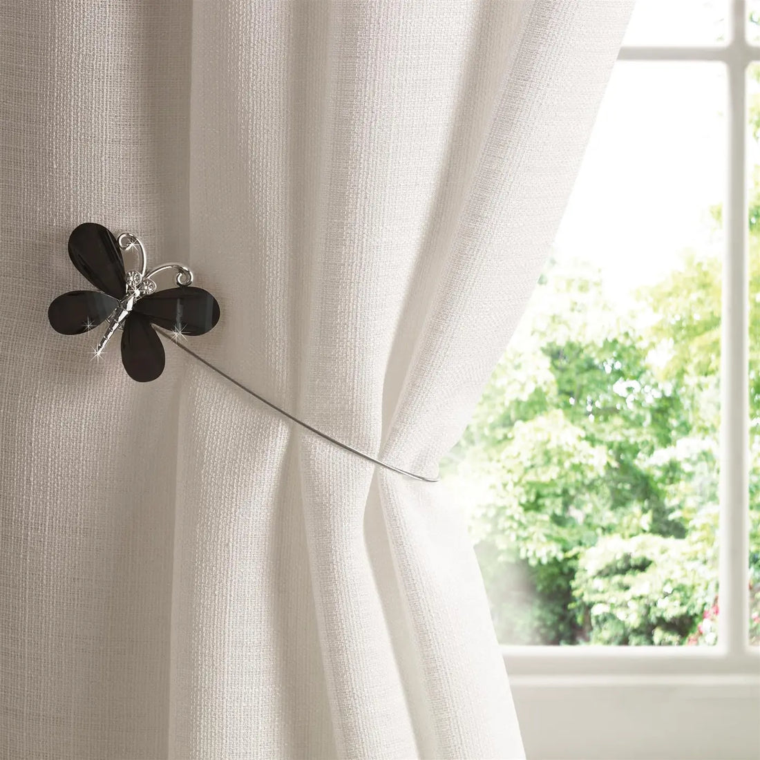 Butterfly Magnet Curtain Tie Back Pair