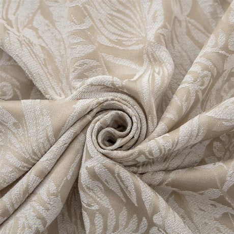 Alan Symonds Botanic Chenile Eyelet Curtains in Cream - Image 3