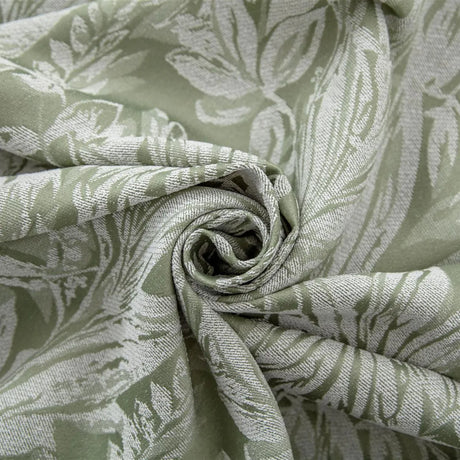 Alan Symonds Botanic Chenile Eyelet Curtains in Green - Image 9