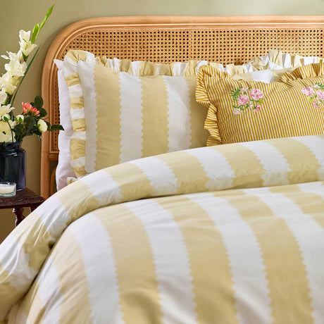 Birdie Stripe Duvet Cover Set by Wylder Nature