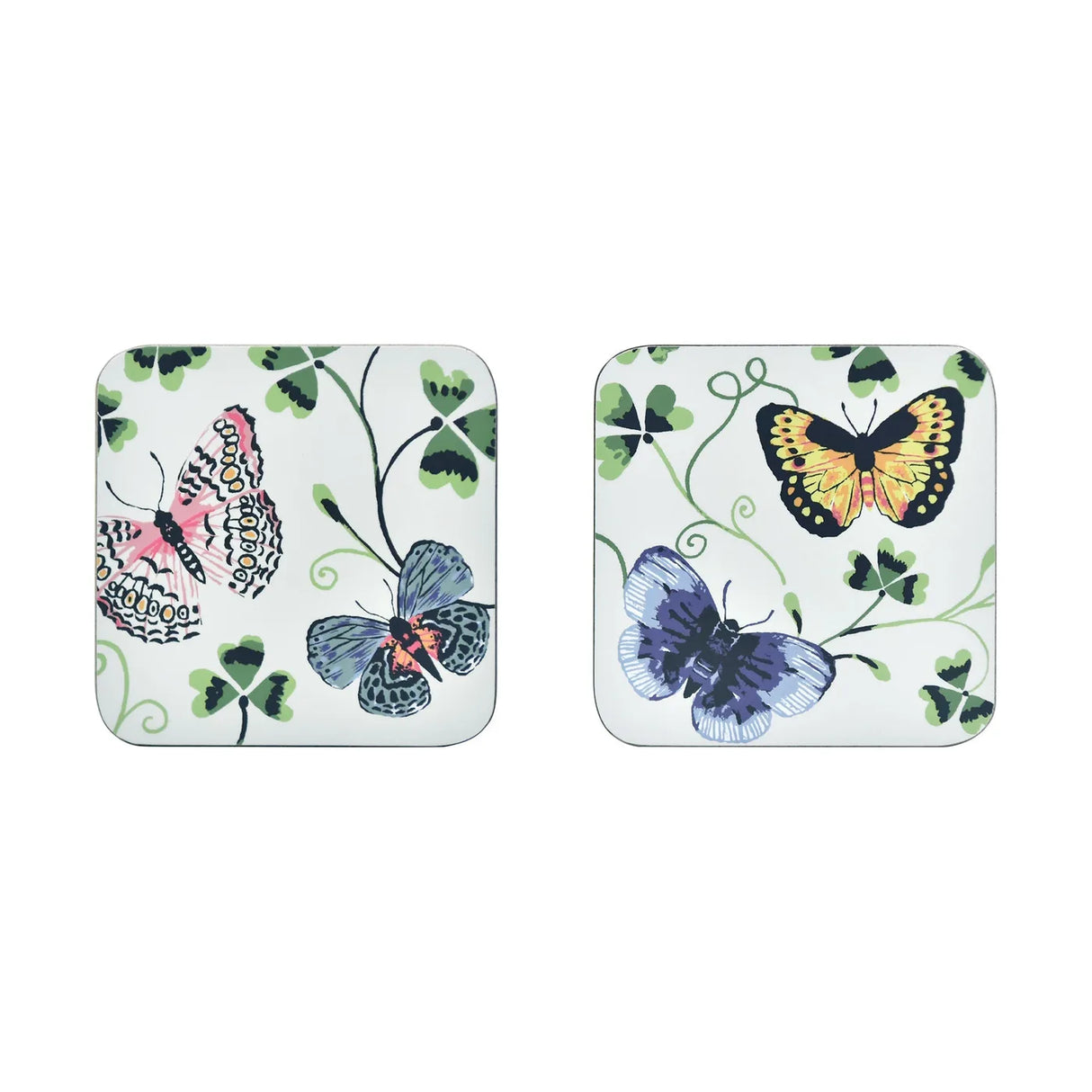 Butterfly Grove Coasters 4 Pack in Blue