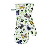 Butterfly Grove Gauntlet Oven Glove in Blue