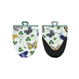 Butterfly Grove Microwave Mitts Pair in Blue