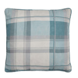 Balmoral Check Cushion Cover Cosy Tartan Pattern 43cm x 43cm - Duck Egg - Balmoral Check Cushion In Duck Egg 43 X 43Cm 2