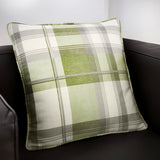 Balmoral Check Cushion Cover Cosy Tartan Pattern 43cm x 43cm - Green