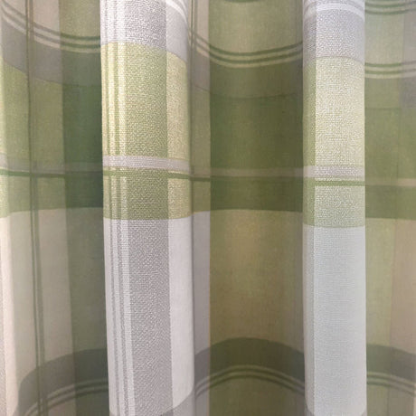 Balmoral Tartan Check Eyelet Curtains - Green Light Filtering - Balmoral Check Eyelet Curtains In Green 2