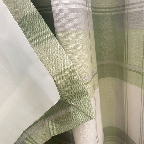 Balmoral Tartan Check Eyelet Curtains - Green Light Filtering - Balmoral Check Eyelet Curtains In Green 4