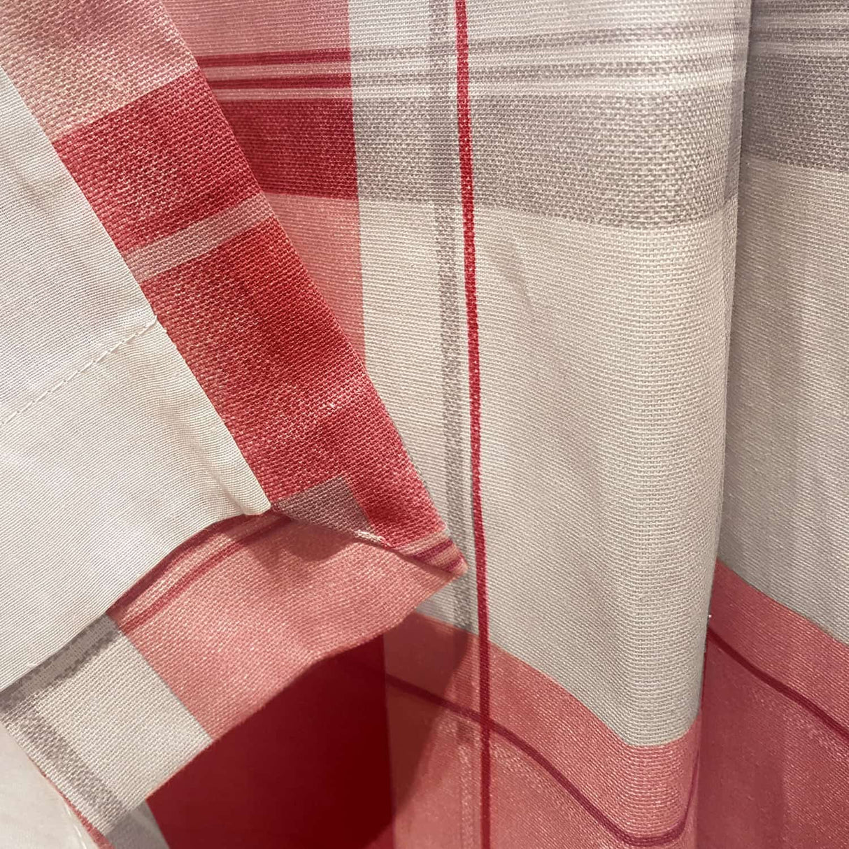 Balmoral Tartan Check Eyelet Curtains - Ruby Light Filtering - Balmoral Check Eyelet Curtains In Ruby 2