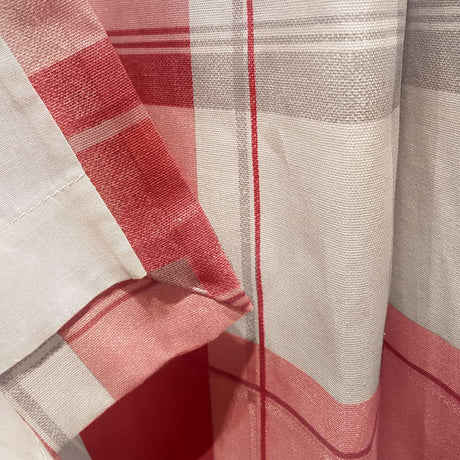 Balmoral Tartan Check Eyelet Curtains - Ruby Light Filtering - Balmoral Check Eyelet Curtains In Ruby 2