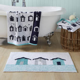 Beach Huts 100% Cotton Bath Mat