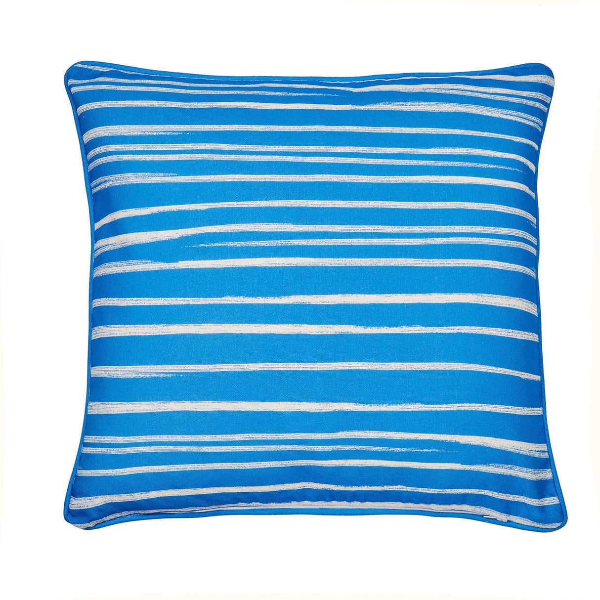 Beach Hut Outdoor Cushion Cover 43cm x 43cm - Blue - Beach Huts Outdoor Cushion In Blue 43 X 43Cm 3