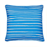 Beach Hut Outdoor Cushion Cover 43cm x 43cm - Blue - Beach Huts Outdoor Cushion In Blue 43 X 43Cm 3
