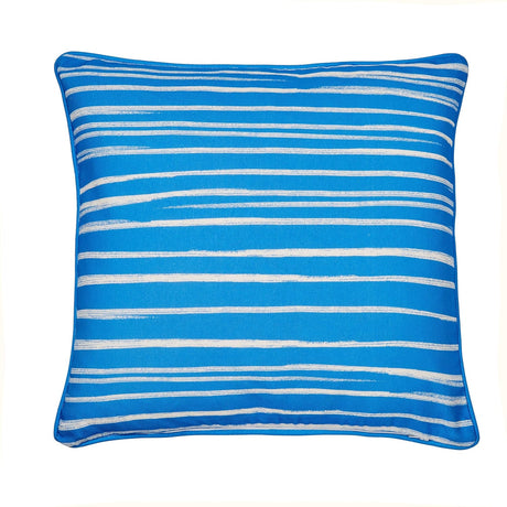 Beach Hut Outdoor Cushion Cover 43cm x 43cm - Blue - Beach Huts Outdoor Cushion In Blue 43 X 43Cm 3