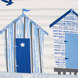 Beach Hut Outdoor Cushion Cover 43cm x 43cm - Blue - Beach Huts Outdoor Cushion In Blue 43 X 43Cm 5