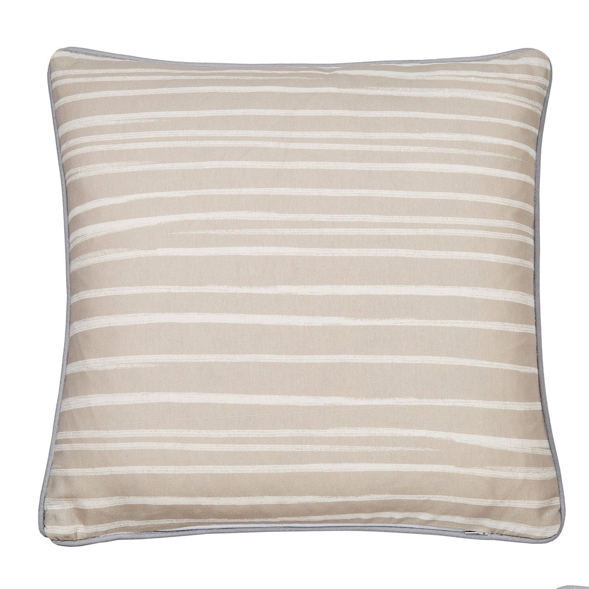 Beach Hut Outdoor Cushion Cover 43cm x 43cm - Natural - Beach Huts Outdoor Cushion In Natural 43 X 43Cm 4