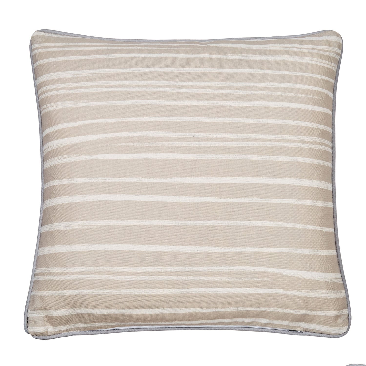 Beach Hut Outdoor Cushion Cover 43cm x 43cm - Natural - Beach Huts Outdoor Cushion In Natural 43 X 43Cm 4
