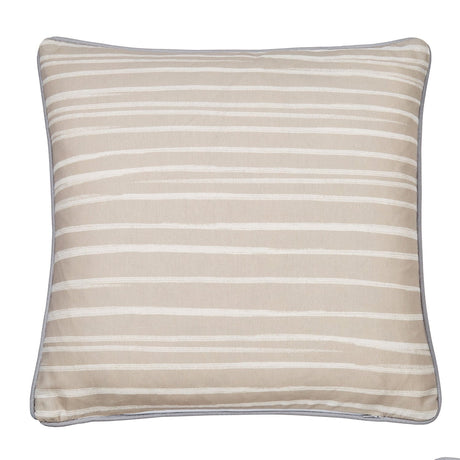 Beach Hut Outdoor Cushion Cover 43cm x 43cm - Natural - Beach Huts Outdoor Cushion In Natural 43 X 43Cm 4