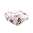 Bear Walks Cosy Fleece Throw
