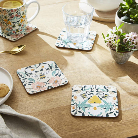 Ulster Weavers Bee Bloom Floral Coasters 4 Pack