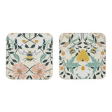 Ulster Weavers Bee Bloom Floral Coasters 4 Pack - Bee Bloom Coasters 4 Pack In Yellow 3