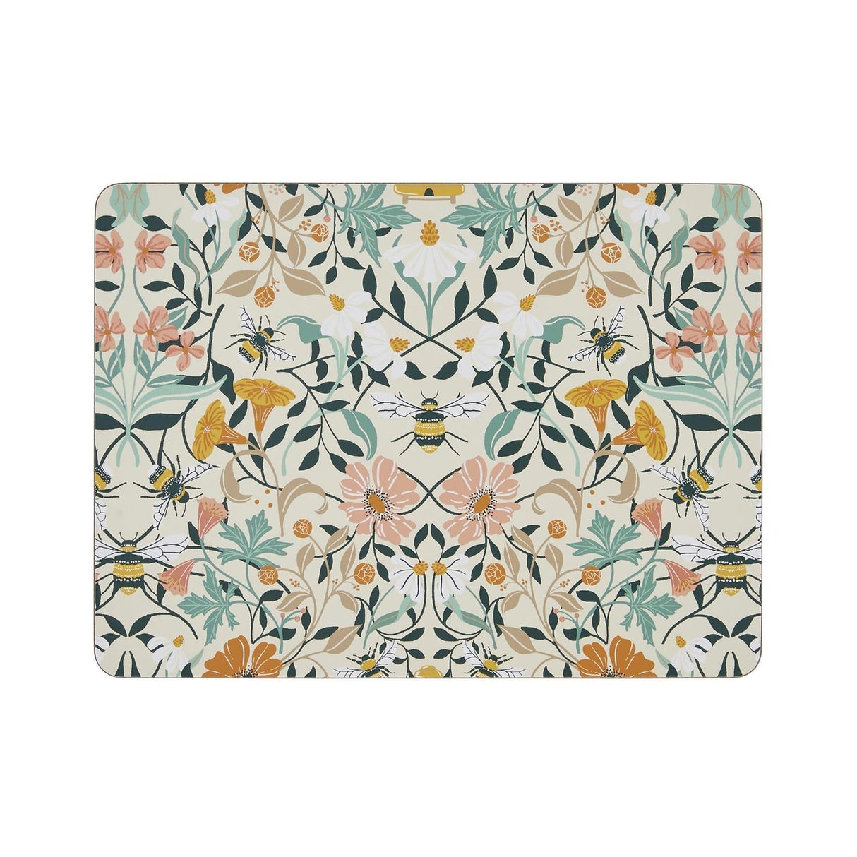 Ulster Weavers Bee Bloom Floral Placemat 4 Pack - Bee Bloom Placemat 4 Pack In Yellow 2
