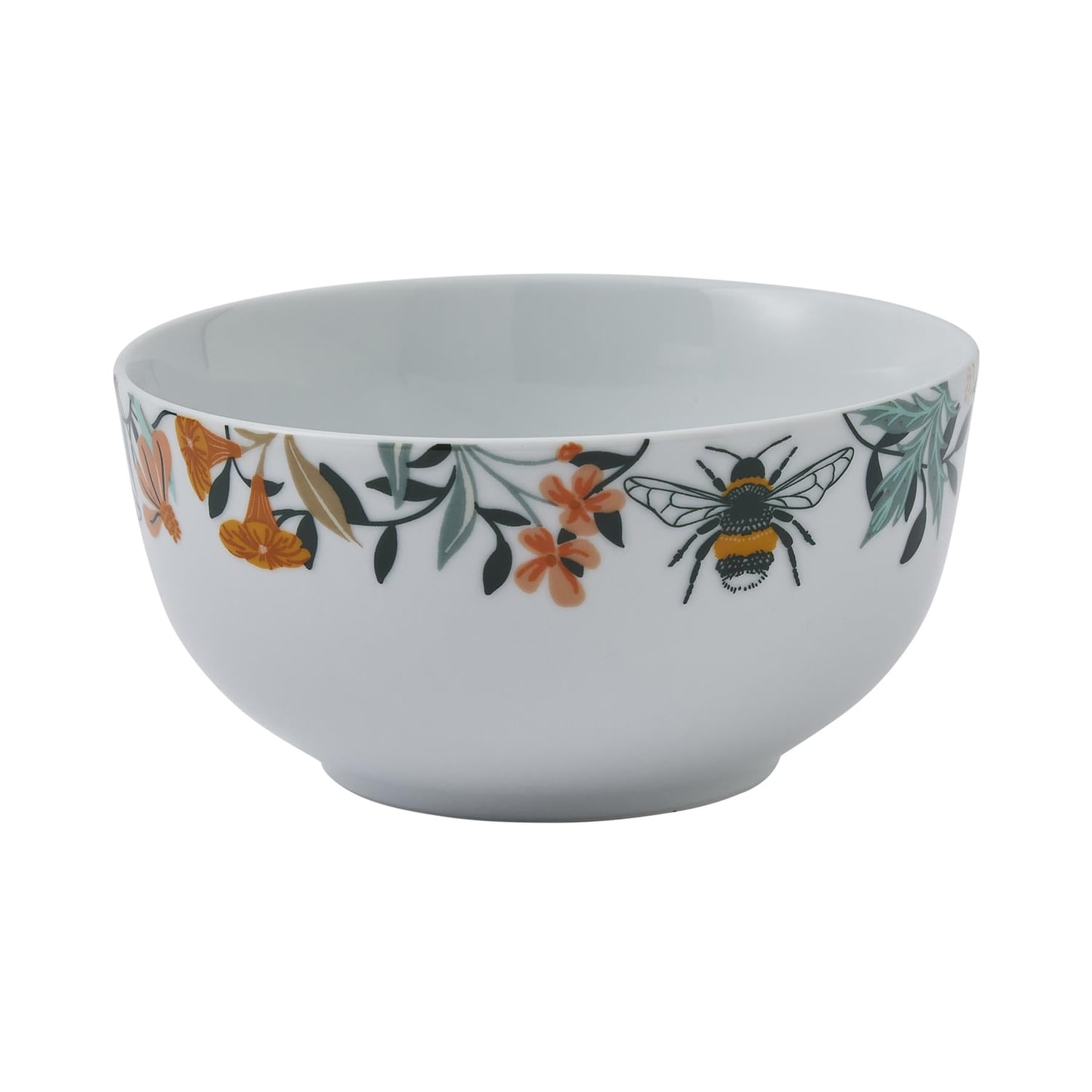 Ulster Weavers Bee Bloom Floral Porcelain Bowl