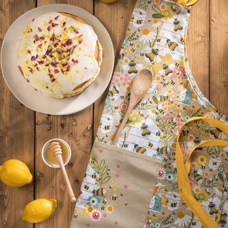 Ulster Weavers Bee Keeper Luxury 100% Cotton Apron - Bee Keeper Cotton Apron In Natural 4