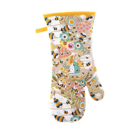 Ulster Weavers Bee Keeper Luxury 100% Cotton Gauntlet Oven Glove - Bee Keeper Gauntlet Oven Glove In Natural 3