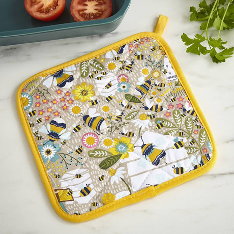 Ulster Weavers Bee Keeper Luxury 100% Cotton Pot Mat - Bee Keeper Pot Mat In Natural 2