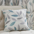 Beechwood Patterned Cushion Cover 43cm x 43cm (17" x 17") - Duck Egg - Beechwood Cushion In Duck Egg 43 X 43Cm 3