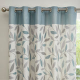 Beechwood Eyelet Curtains - Duck Egg Light Filtering Printed - Beechwood Eyelet Curtains In Duck Egg 2