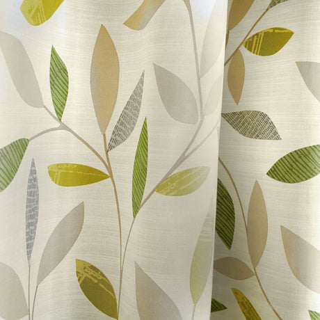 Beechwood Eyelet Curtains - Green Light Filtering Printed - Beechwood Eyelet Curtains In Green 2