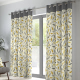 Beechwood Eyelet Curtains - Ochre Light Filtering Printed - Beechwood Eyelet Curtains In Ochre 3