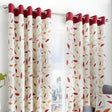 Beechwood Eyelet Curtains - Red Light Filtering Printed