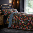 Bejewelled Cotton Bedspread 200cm x 230cm - Navy