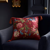 Bejewelled Embellished Cushion Cover 43 x 43cm - Spice