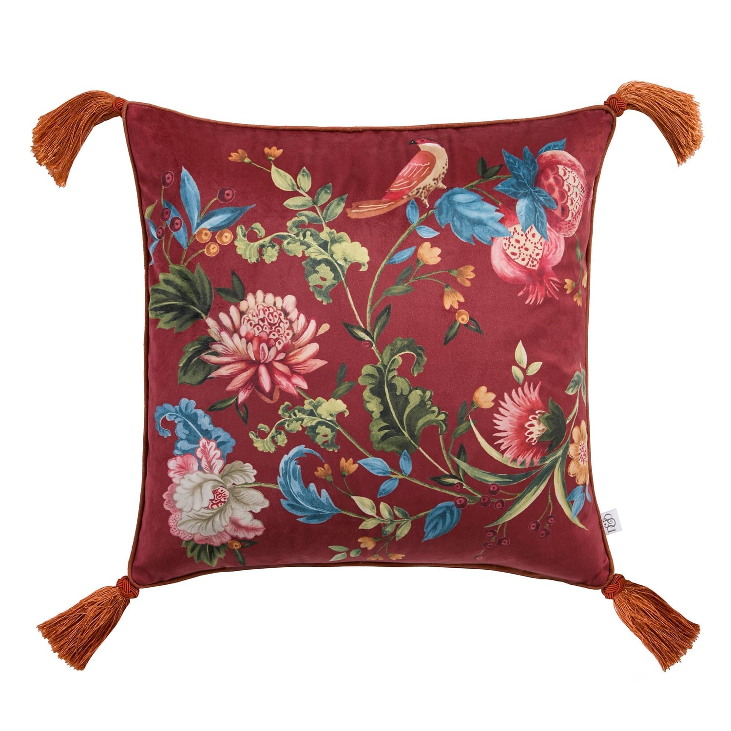 Bejewelled Embellished Cushion Cover 43 x 43cm - Spice - Bejewelled Cushion In Spice 43 X 43Cm 3