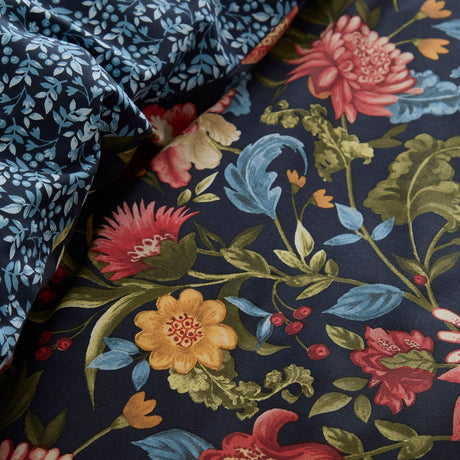 Bejewelled 100% Cotton Duvet Cover Set - Navy - Bejewelled Duvet Cover Set In Navy 3