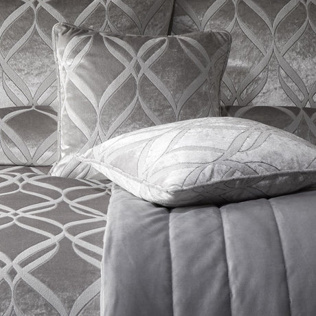 Belfort Velvet Cushion Cover 43cm x 43cm - Silver