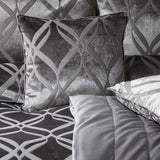 Belfort Velvet Cushion Cover 43cm x 43cm - Slate
