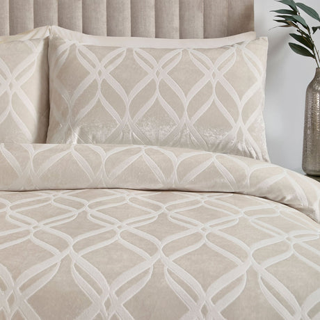 Belfort Soft Microfibre Duvet Cover Set - Champagne - Belfort Duvet Cover Set In Champagne 2
