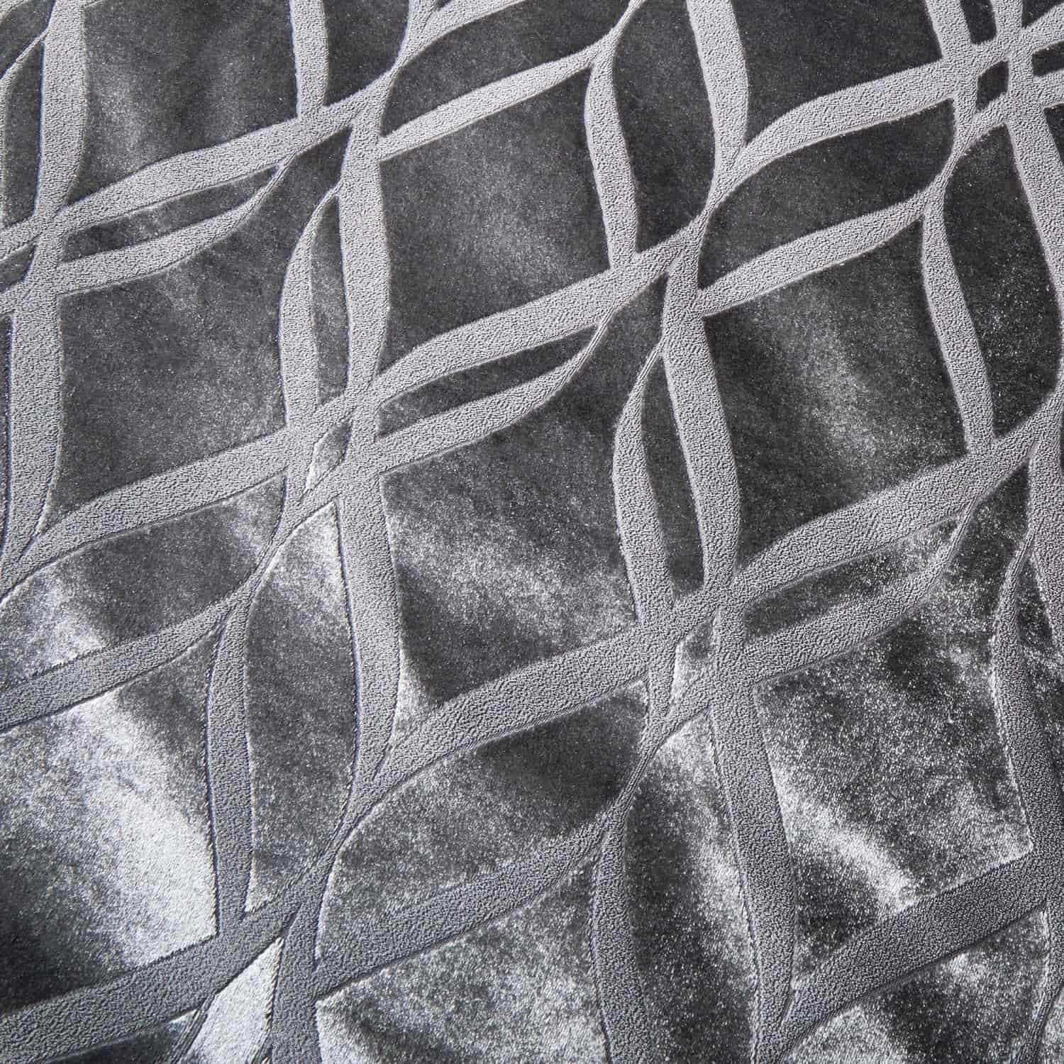 Belfort Velvet Duvet Cover Set - Slate - Belfort Duvet Cover Set In Slate 4