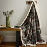 Bennet Check Cosy Woven Throw 150cm x 200cm - Green
