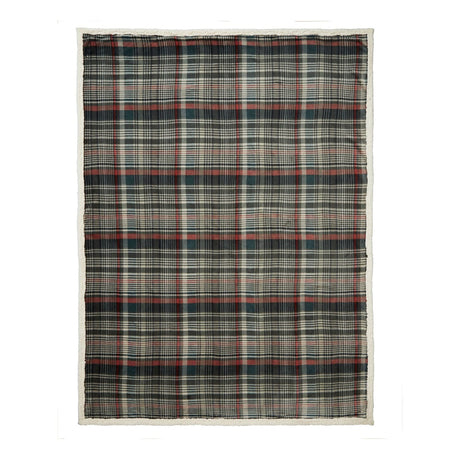 Bennet Check Cosy Woven Throw 150cm x 200cm - Green - Bennet Check Throw In Green 150 X 200Cm 2