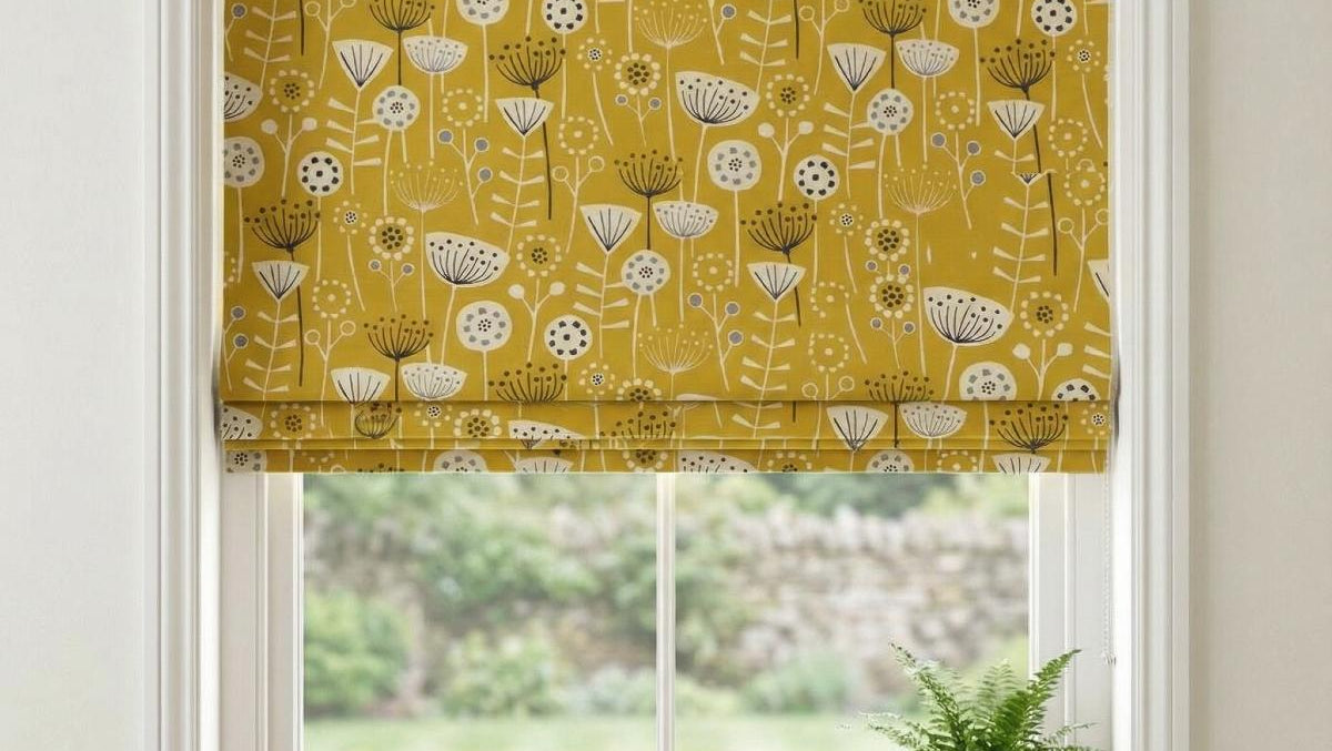 Bergen Made to Measure Roman Blind Ochre
